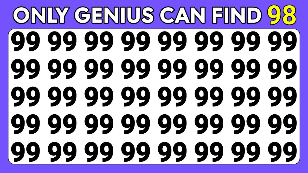 Найдите лишнее | Викторина Focus Master по поиску разных цифр, букв и эмодзи