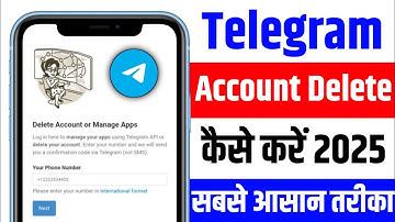 telegram account delete kaise kare permanently 2024 | telegram account delete kaise kare | telegram