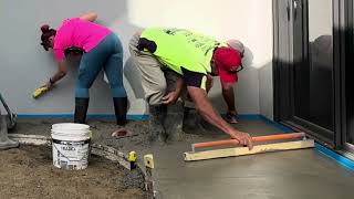 How to screed Concrete  in real time