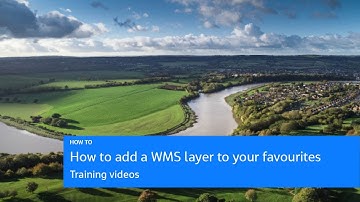 How to add a WMS layer to your favourites