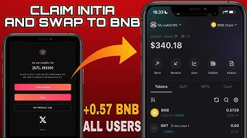 Claim Free Airdrop Initia INIT ~ 0.57 BNB on BitgetWallet
