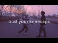 Video thumbnail of "bust your kneecaps - pomplamoose / lyric video"