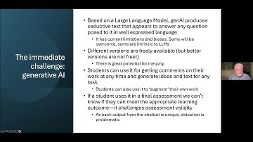 Assessment in an age of generative AI