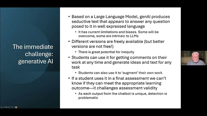 Assessment in an age of generative AI