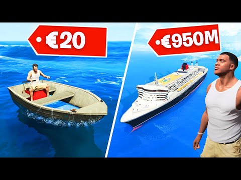 20 EURO BOOT vs 950,000,000 EURO BOOT In GTA 5! (Mods)