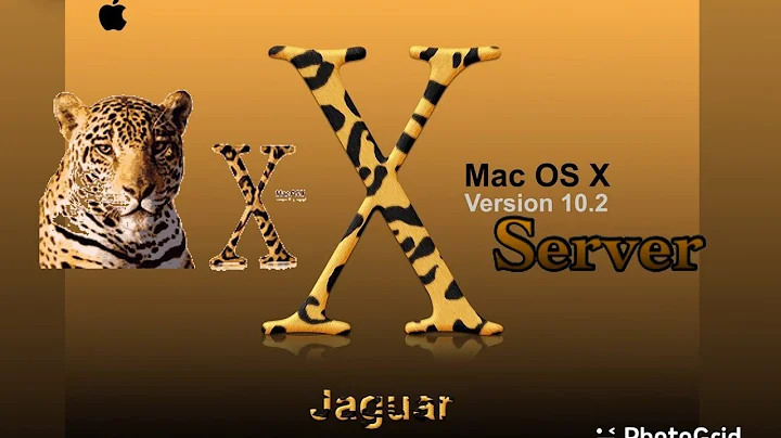macOS ( Mac OS X Server 10.2 Jaguar )  August 2002