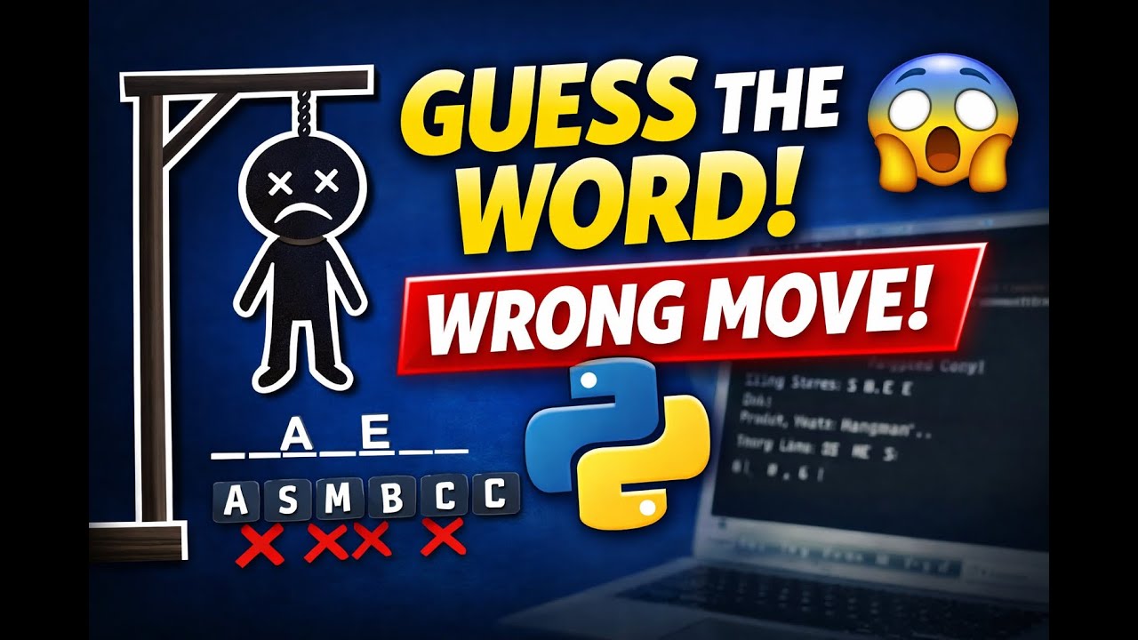🎮 Guess The Word! | Hangman Game in Python 🔥 - YouTube