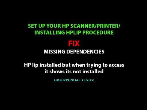 LINUX FIX: Missing  dependencies while installing HPLIP/step by step procedure of HPLIP installation