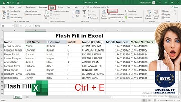 Flash Fill in Excel