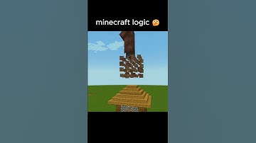 minecraft logic 🤔 #shorts #funny #minecraft