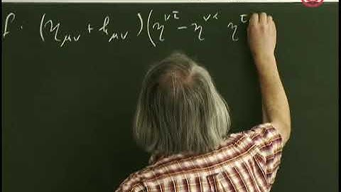 General theory of relativity - Volker Perlick - Lecture 18