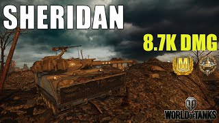 XM551 Sheridan - 8.7k DMG, 5 kills - World of Tanks Console