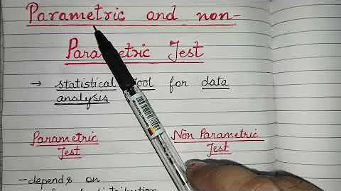 Parametric and Non-Parametric Test