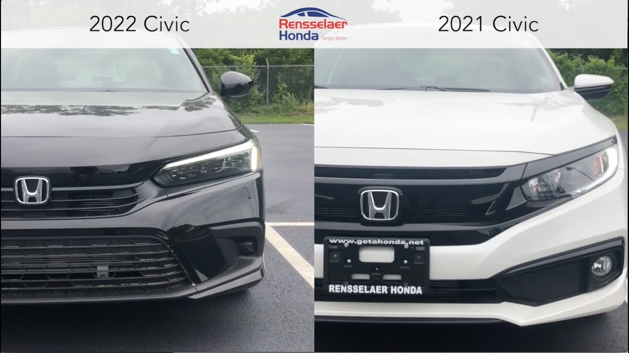 2022 Honda Civic Vs. 2021 Honda Civic
