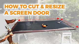 How To Cut & Resize A Screen Door (Crimsafe Door)