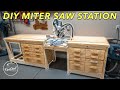 How to build an EASY DIY Miter Saw Station! Stop Block ✔️ NO FENCE!