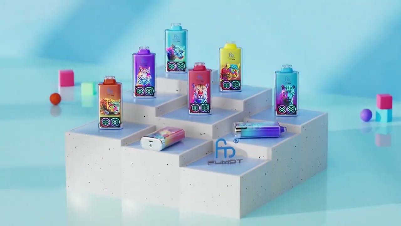 RandM Fumot Leopard 40K Puffs LED Indicator Vape-Experience Clarity & Smooth Dual Coil Hits