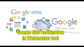 How To Verify Google Site  in Google Search Console (Google Site Verification In Webmaster tool)