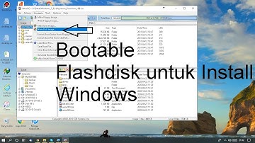 Cara membuat bootable di flashdisk untuk install windows
