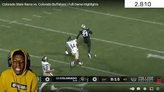 Colorado State Rams vs. Colorado Buffaloes | Full Game Highlights |REACTION|