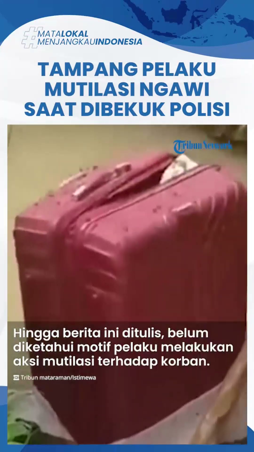 Detik-Detik Polisi Bekuk Pelaku Mutilasi Wanita di Ngawi, Tersangka Santai saat Digelandang