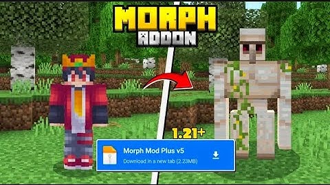 Morph Mod For Minecraft PE 1.21+! (100% WORKING)