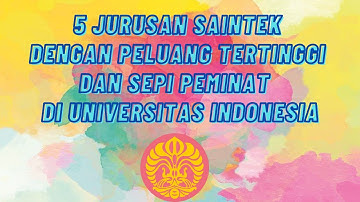 5 JURUSAN SAINTEK DENGAN PELUANG TERTINGGI DAN SEPI PEMINAT  DI UNIVERSITAS INDONESIA
