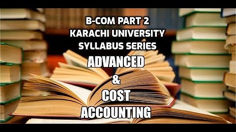 B-COM PART 2 KARACHI UNIVERSITY: SYLLABUS SERIES