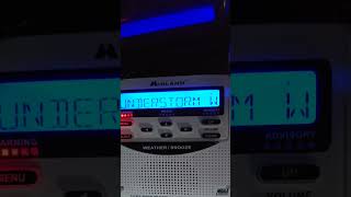 ⛈️ Severe thunderstorm weather warning on the Midland Weather Radio 🚨