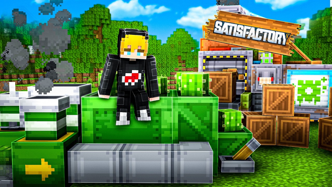 Satisfactory, aber in Minecraft