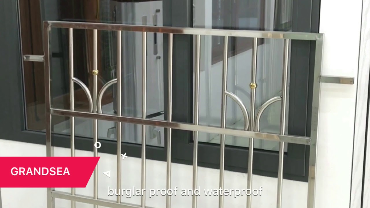 steel window grill design for - YouTube