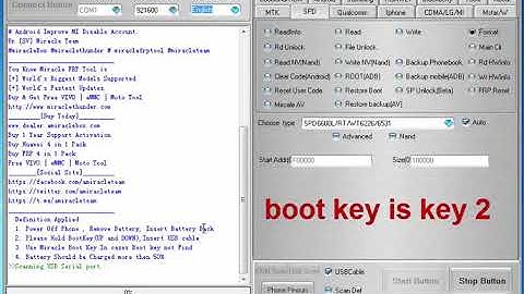 Qmobile s270 boot key formate done miracle box