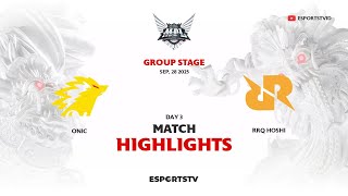 ONIC vs RRQ Hoshi HIGHLIGHTS MPL ID S16 | RRQ VS ONIC ESPORTSTV