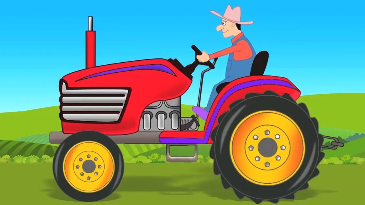 Trattore Autolavaggio Video Educativo Veicolo Per Bambini Video For Kids Tractor Youtube