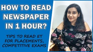 Read Newspaper in 1 hour | How to read newspaper for MBA? Read newspaper to improve English