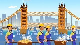 London Bridge is Falling Down | Popular Childrens Rhymes Collection | Kids Songs