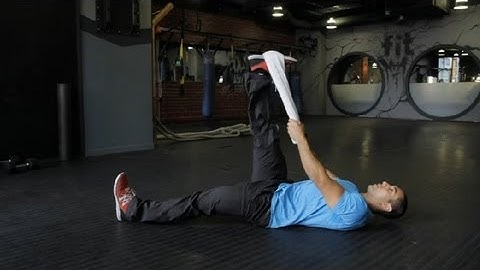 Lying Hamstring Stretch : Stretching Exercises