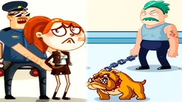 Troll Robber - Long Hand Thief Puzzles Game - All New Levels 1 - 50 Solution - Android Gameplay HD