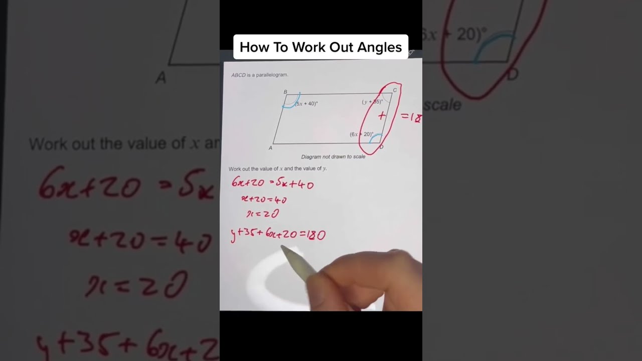How To Work Out Angles In A Trapezium mathematics maths mathteacher How To Work Out Angles In A Trapezium mathematics maths mathteacher
