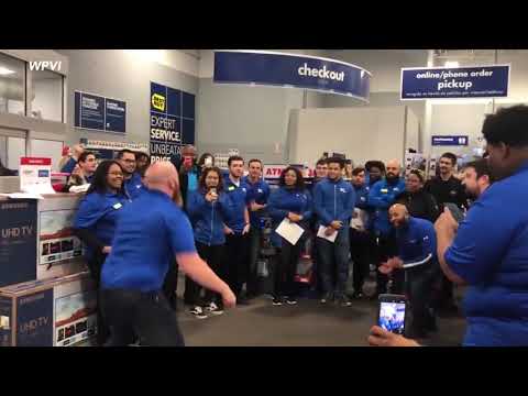 South Philadelphia Best Buy workers get Thanksgiving shopping pump-up speech