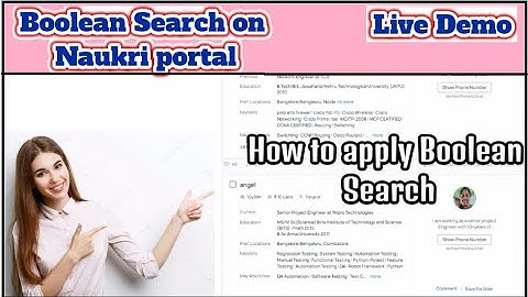 How to apply Boolean Search on Naukri Portal II In Hindi