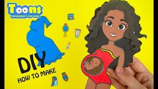 MY NEW PAPER DOLL WITH BABY HOW TO MAKE DIY PAPERCRAFT