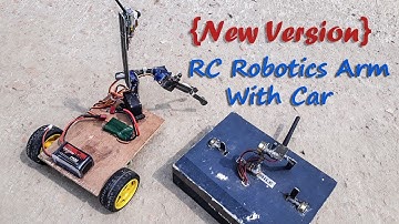 RC Robotic Arm With Car And Also Wireless Camera || Automatic New Technology