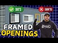 How to frame openings on shipping containers  diy method
