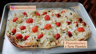 Flammkuchen: La joya de la cocina franco-alemana | Masa de 4 ingredientes SIN levadura