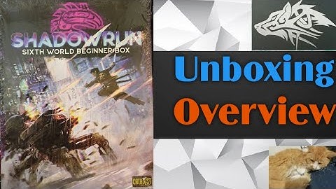 🌇 Unboxing & overview for the Beginner Box for Shadowrun Sixth World ( 6th edition ) catalyst labs.