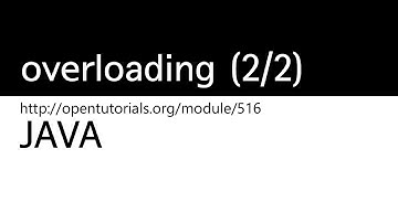 Java - overloading (2/2)