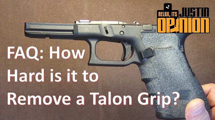 ¿Cómo remover un Talon grip en una pistola Glock?