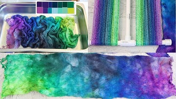Dry Rub Dyeing Sock Blanks to create Stunning Variegated Gradient Yarns! (Dyepot Weekly 607)