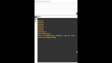 How to make Vlan in switch in EVE NG? #ciscoccna #shortsvideo
